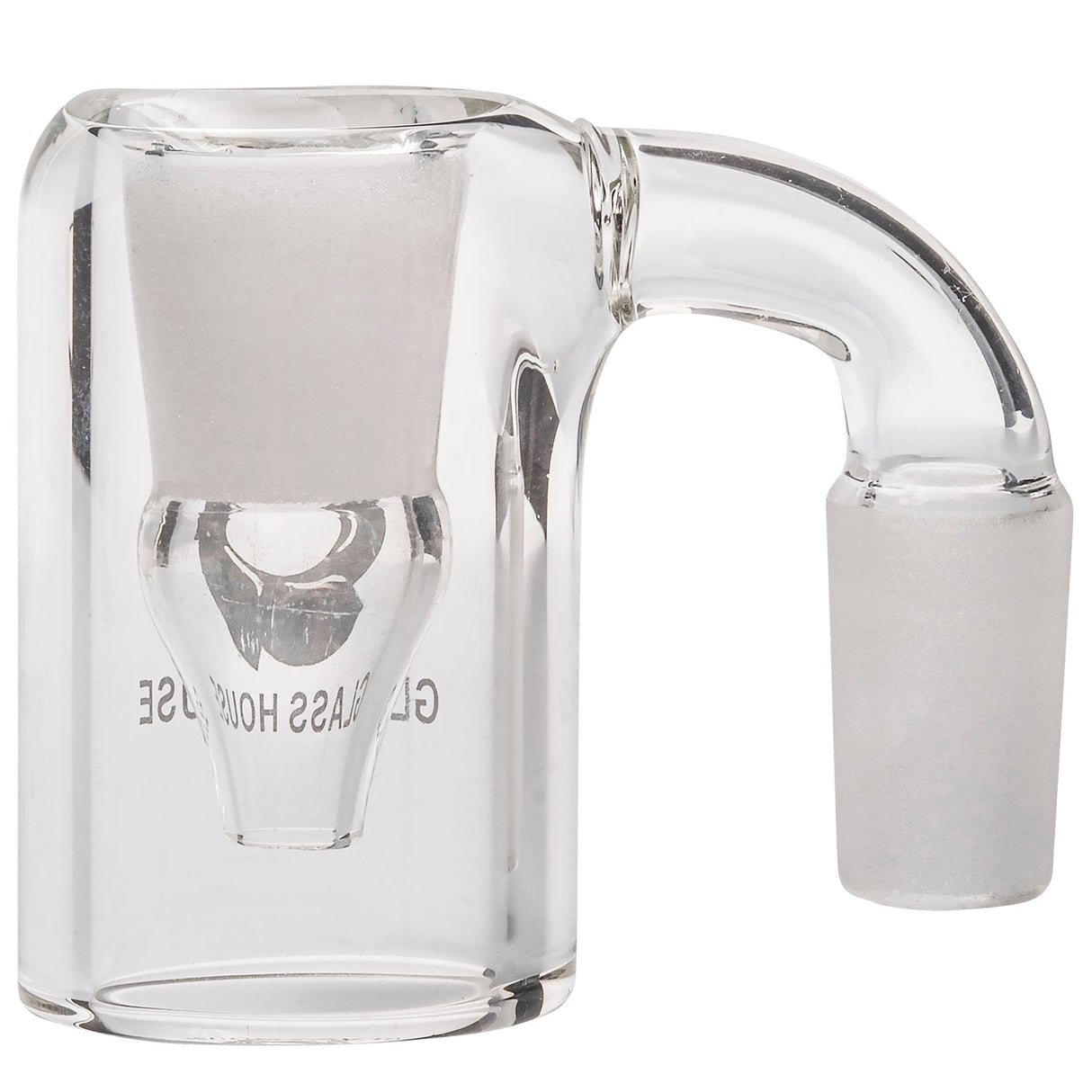 Glasshouse Quartz Reclaim Kit with 90 Degree Male Joint and Silicone Dishes - Side View