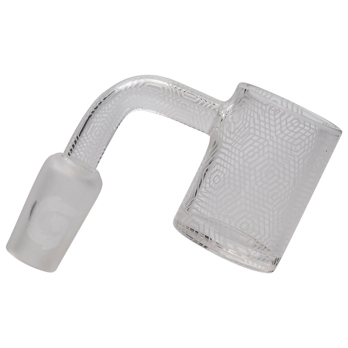 Glasshouse String Theory Full Quartz Banger Kit, 25mm Male Joint, Side View on White