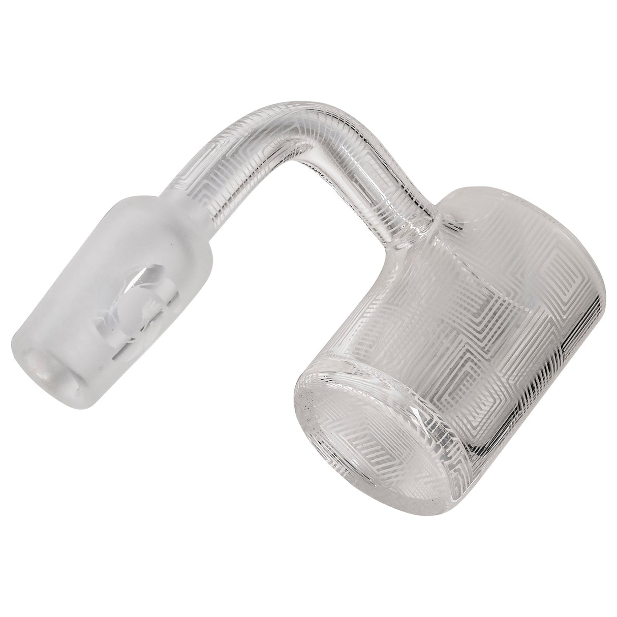 Glasshouse String Theory Full Quartz Banger Kit, Male Joint, 25mm Diameter, Side View