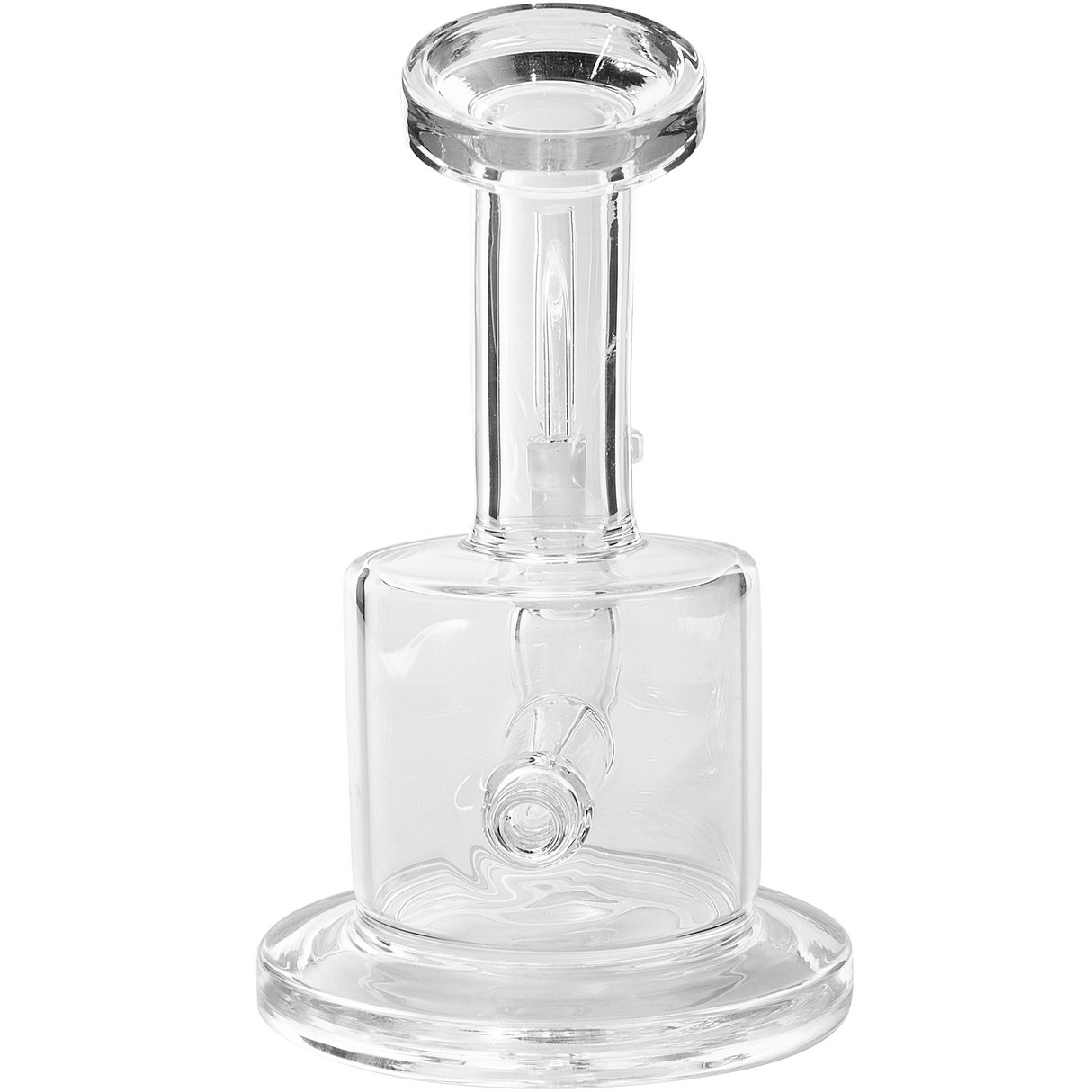 Glassic Mini Inline Dab Rig, compact banger hanger design, 14mm female joint, USA made