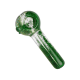 Glitter Spoon Liquid Hand Pipe, 5" Borosilicate Glass, for Dry Herbs, Top View