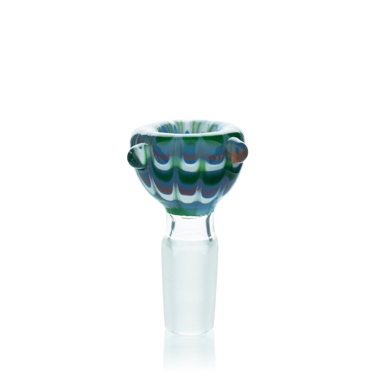 Lucky Goat Groovy Glass Bowl 14mm - Front View on White Background