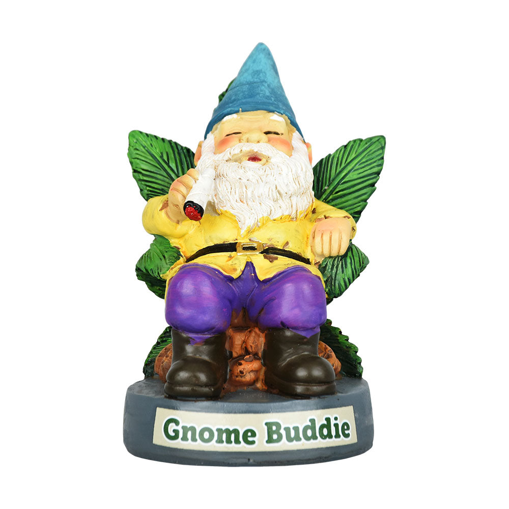 4.5" Gnome Buddy Resin Figurine, Assorted Colors, Front View on White Background