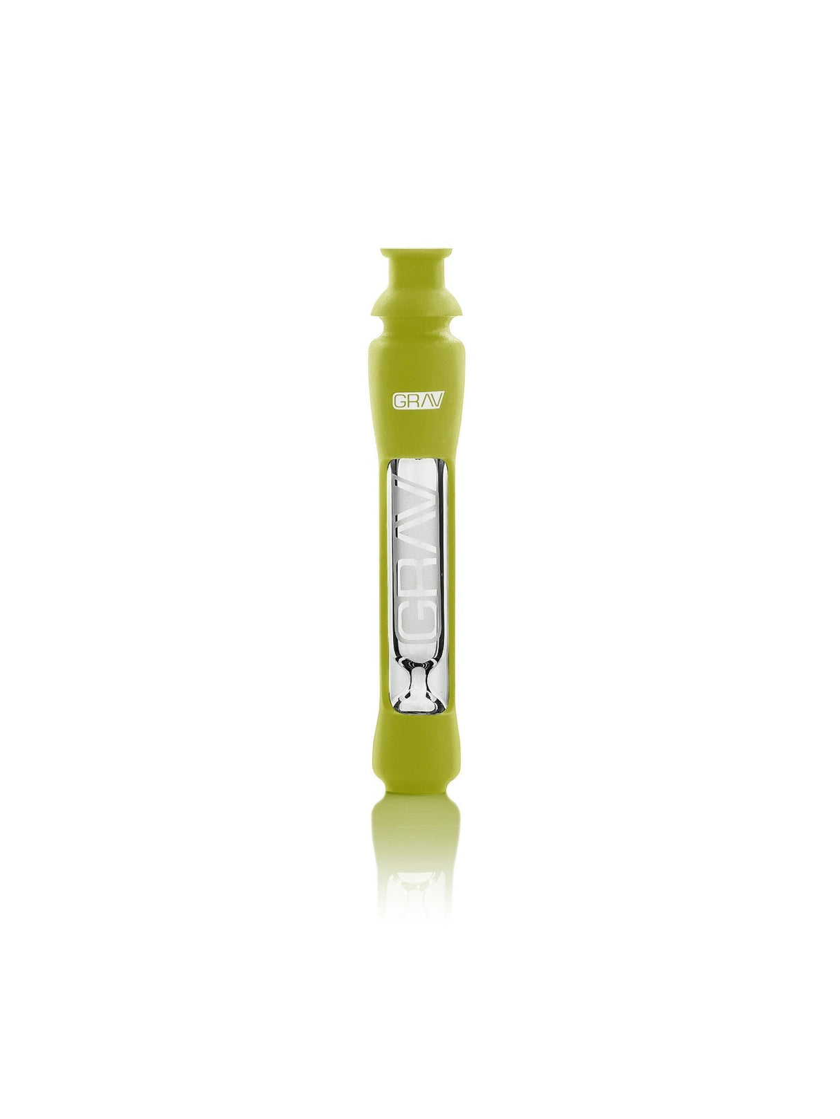 GRAV 12mm Taster with Silicone Skin in Avocado Green, Front View, Portable and Durable