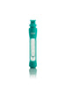 GRAV 12mm Taster with Teal Silicone Skin, Portable Glass Chillum, Front View