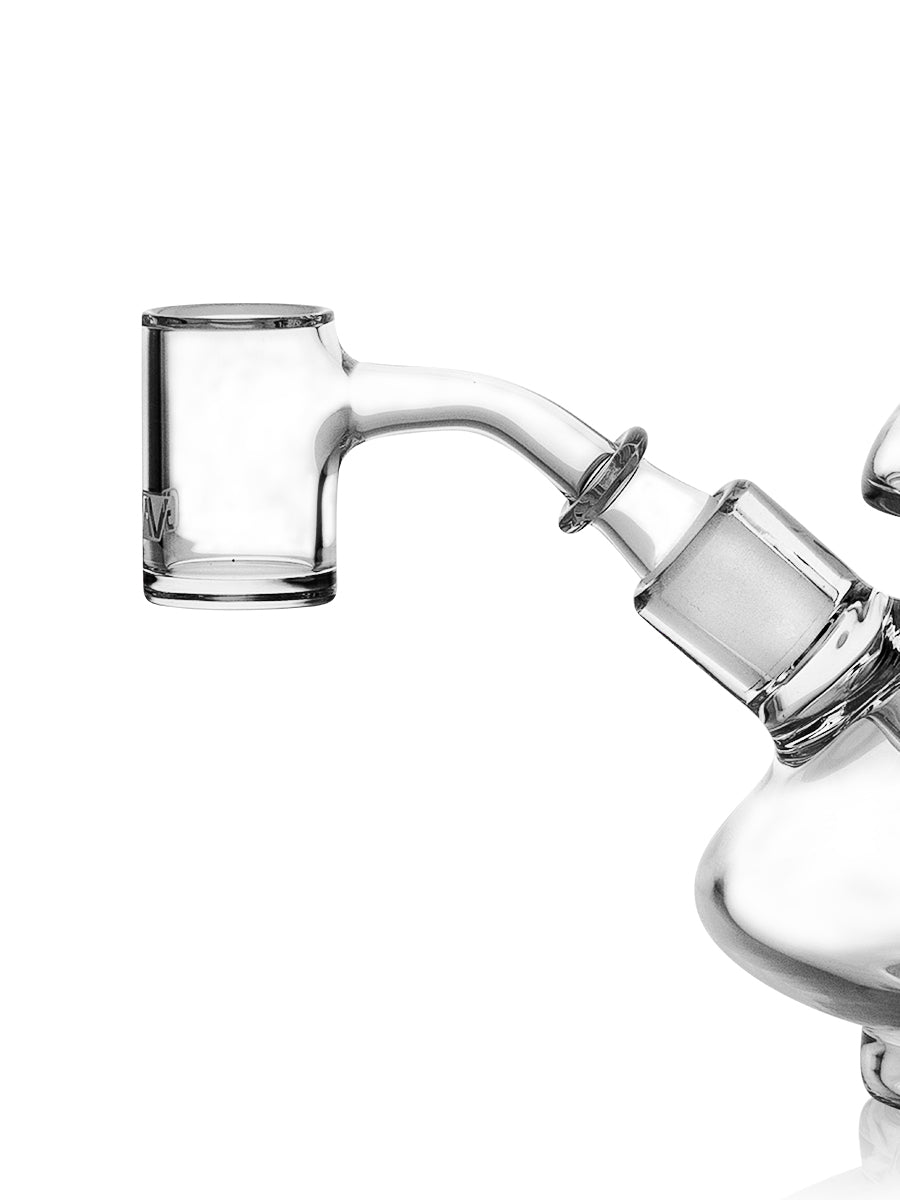 GRAV 14mm 45deg Seamless Quartz Banger - Clear Heavy Wall Design for Concentrates