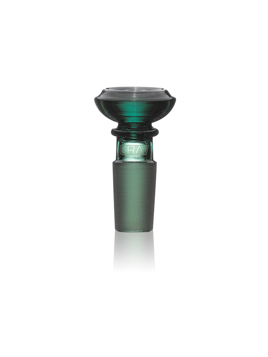 GRAV 14mm Basin Bowl in Lake Green, front view on white background, ideal for bongs and dab rigs