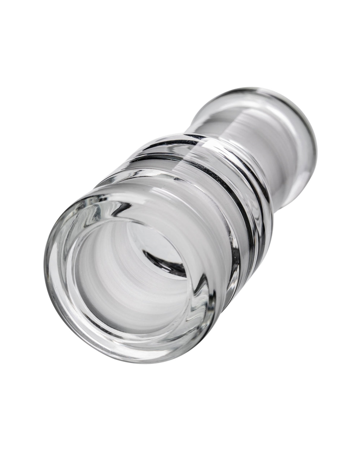 GRAV borosilicate glass adapter, 14mm female to 18mm female, clear, for bong customization