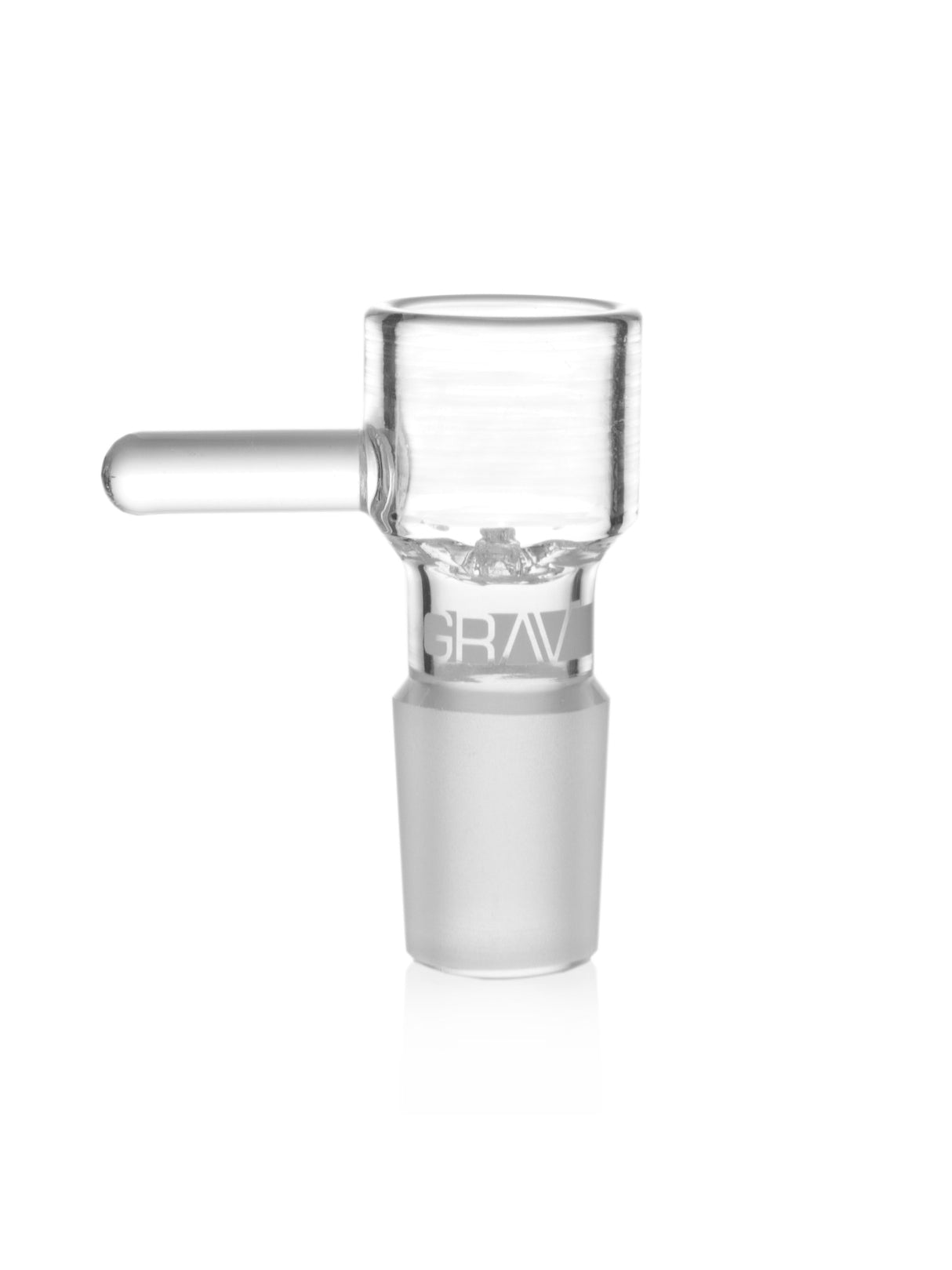 GRAV 19mm Male Octobowl for Dry Herbs, Clear Borosilicate Glass, Front View