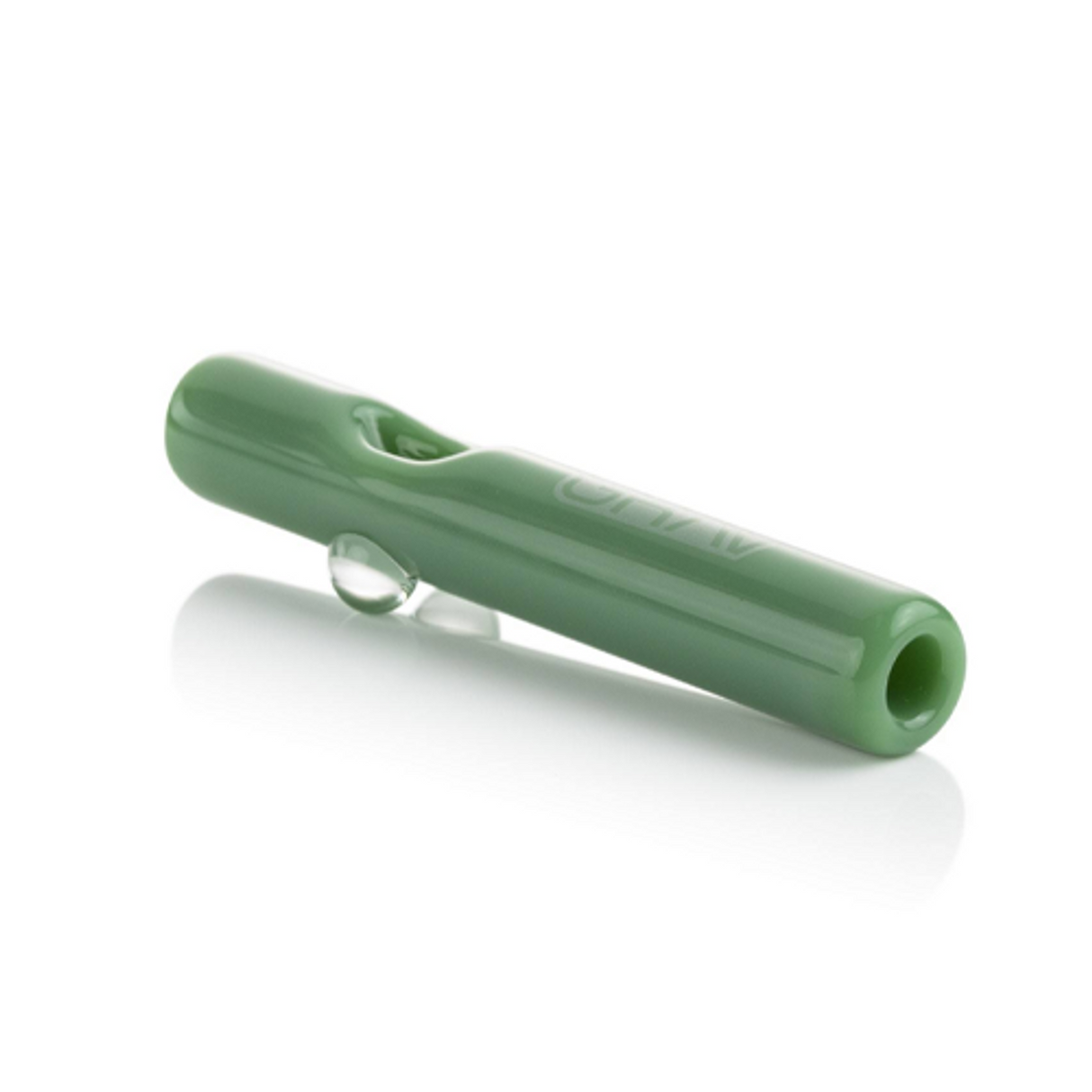 GRAV 5" Mini Steamroller in Green - Compact Borosilicate Glass Hand Pipe
