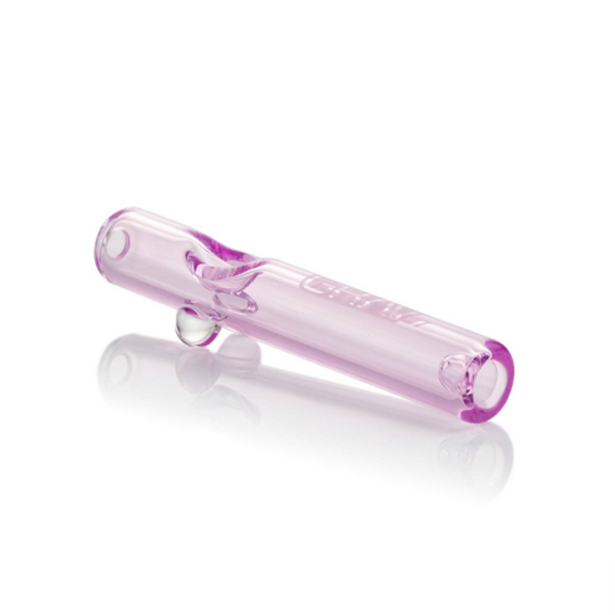 GRAV 5" Mini Steamroller in purple borosilicate glass, compact and portable design