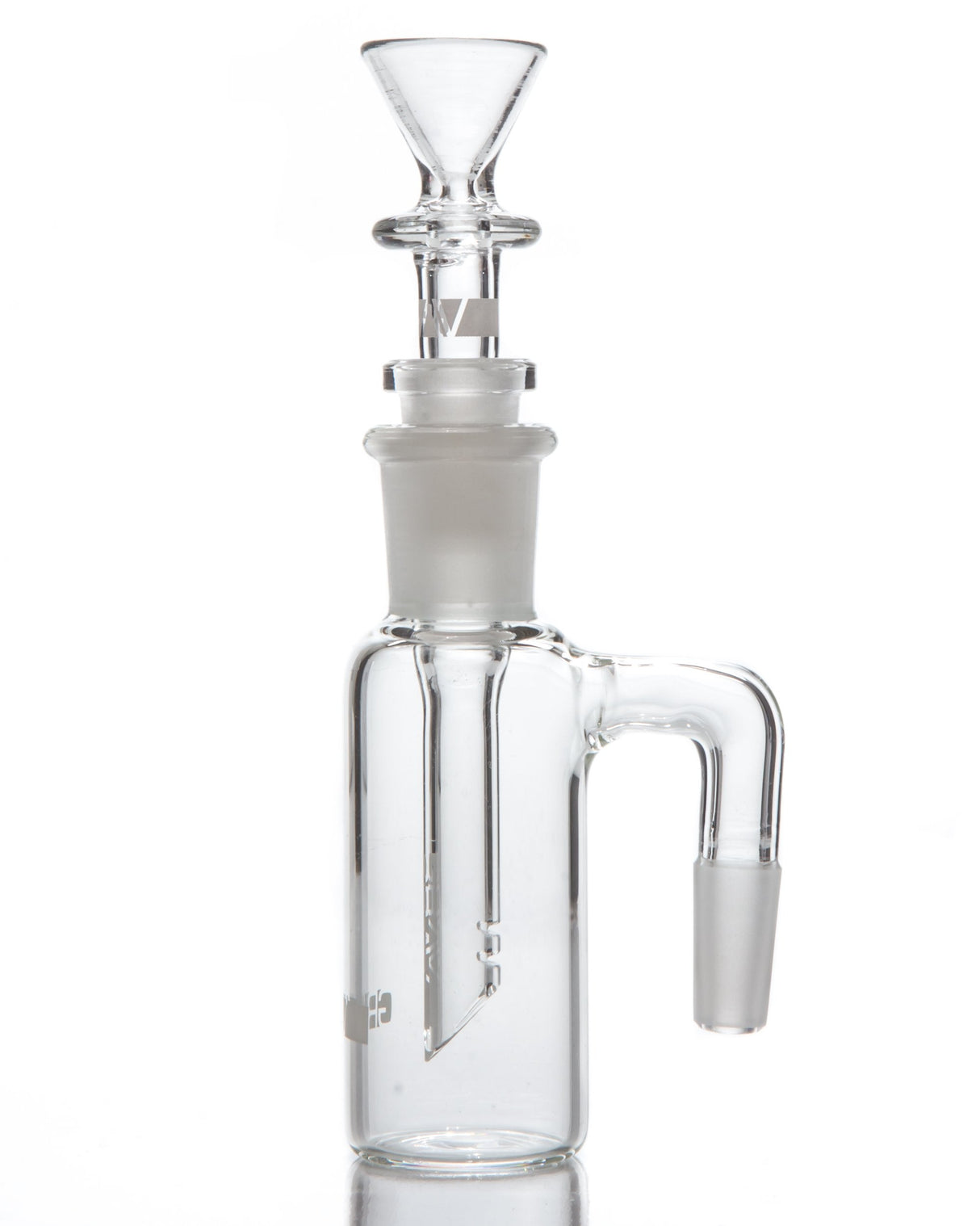 GRAV Standard Ash Catcher - 90 Degree, Clear Borosilicate Glass, Front View