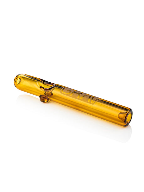 GRAV Classic Steamroller in Amber - Borosilicate Glass Hand Pipe with 25mm Diameter
