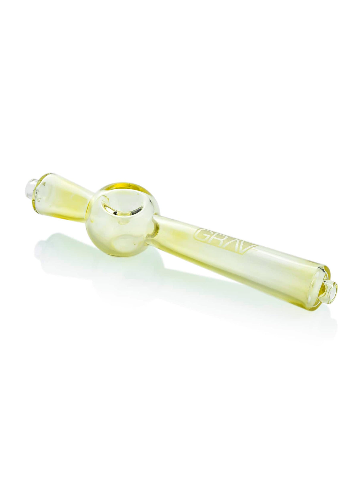 GRAV Deco Steamroller in Fumed Finish - Compact 5.5" Glass Hand Pipe with Deep Bowl