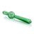 GRAV Deco Steamroller in Green - Compact 5.5" Hand Pipe with Deep Bowl - Angled Side View