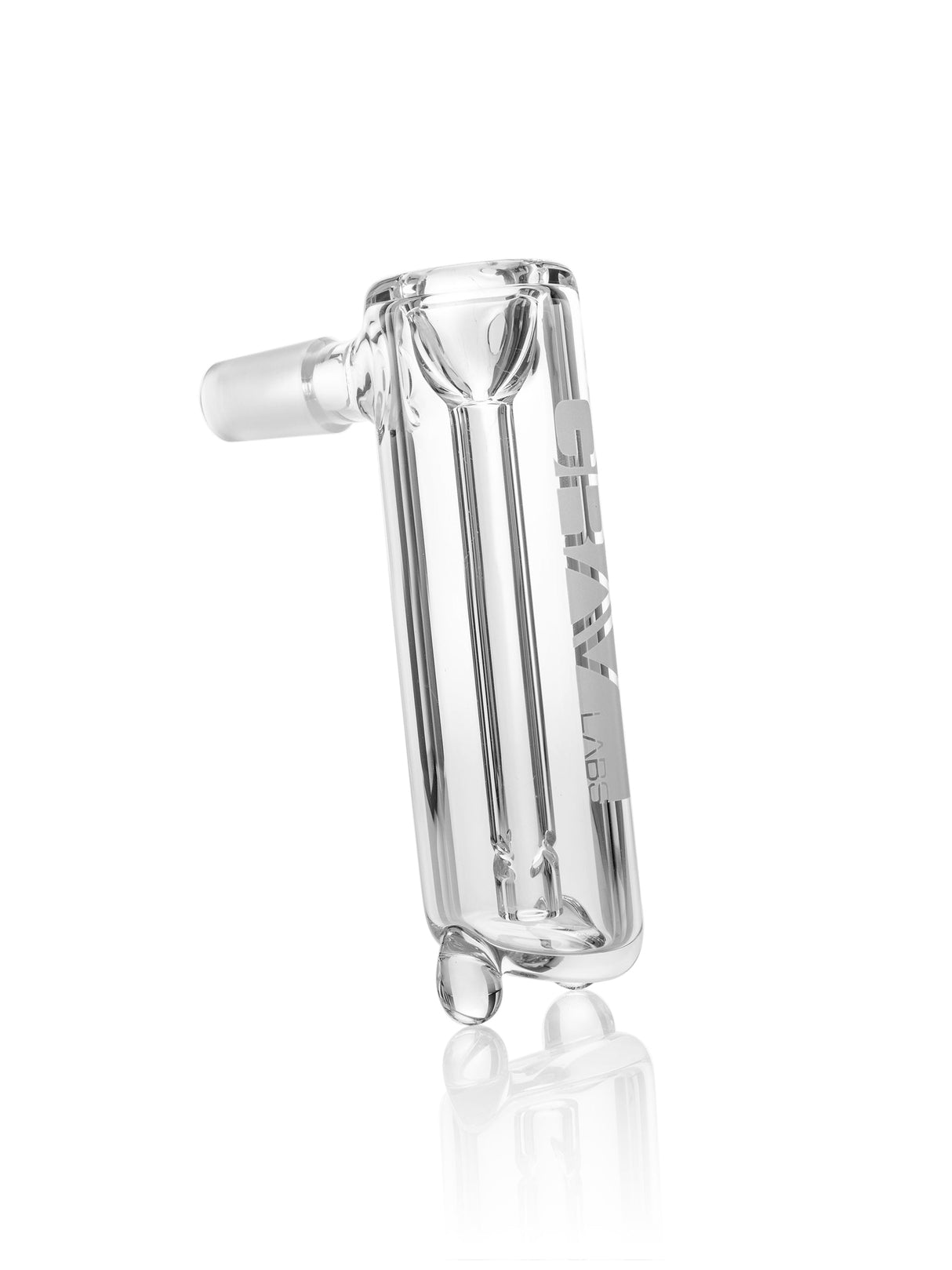 GRAV Glycerin Chiller Multi Kit Bubbler Attachment, Etch Variant, Side View on White
