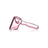 GRAV Hammer Hand Pipe in Pink - Side View on White Background