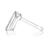 GRAV Mini Hammer Bubbler in Clear Borosilicate Glass - Side View on White Background