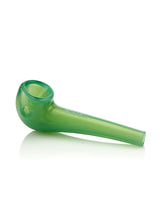 GRAV Mini Mariner Sherlock hand pipe in green, compact 3" design with deep bowl, side view