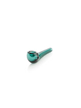 GRAV Mini Mariner Sherlock hand pipe in green, compact design with 25mm diameter, front view