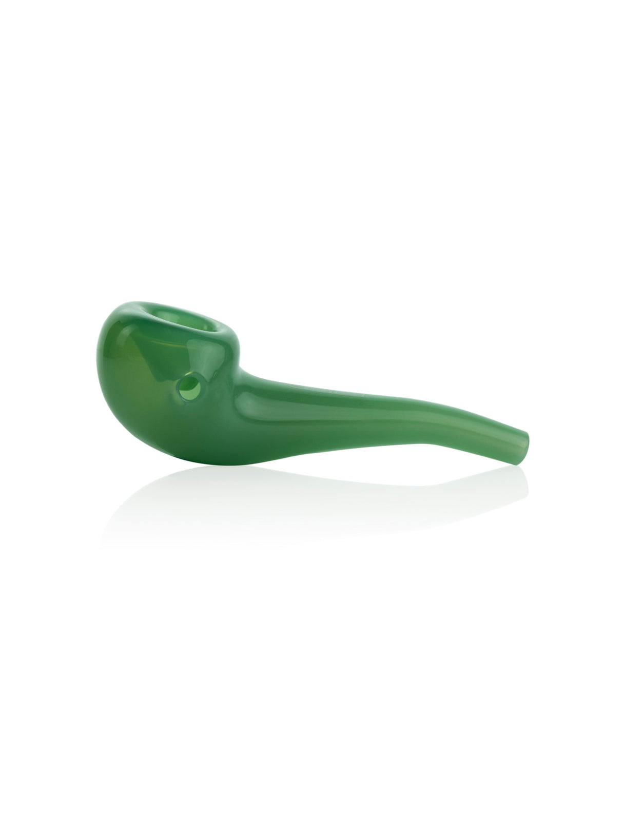 GRAV Mini Mariner Sherlock Hand Pipe in Mint Green, Compact 3" Size, Side View on White Background