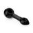 GRAV Mini Spoon Hand Pipe in Black - Compact Borosilicate Glass - Front View