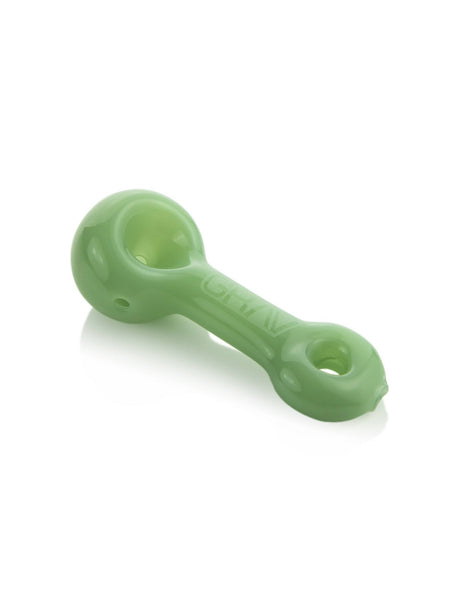 GRAV Mini Spoon in Mint - Compact Borosilicate Glass Hand Pipe with Deep Bowl
