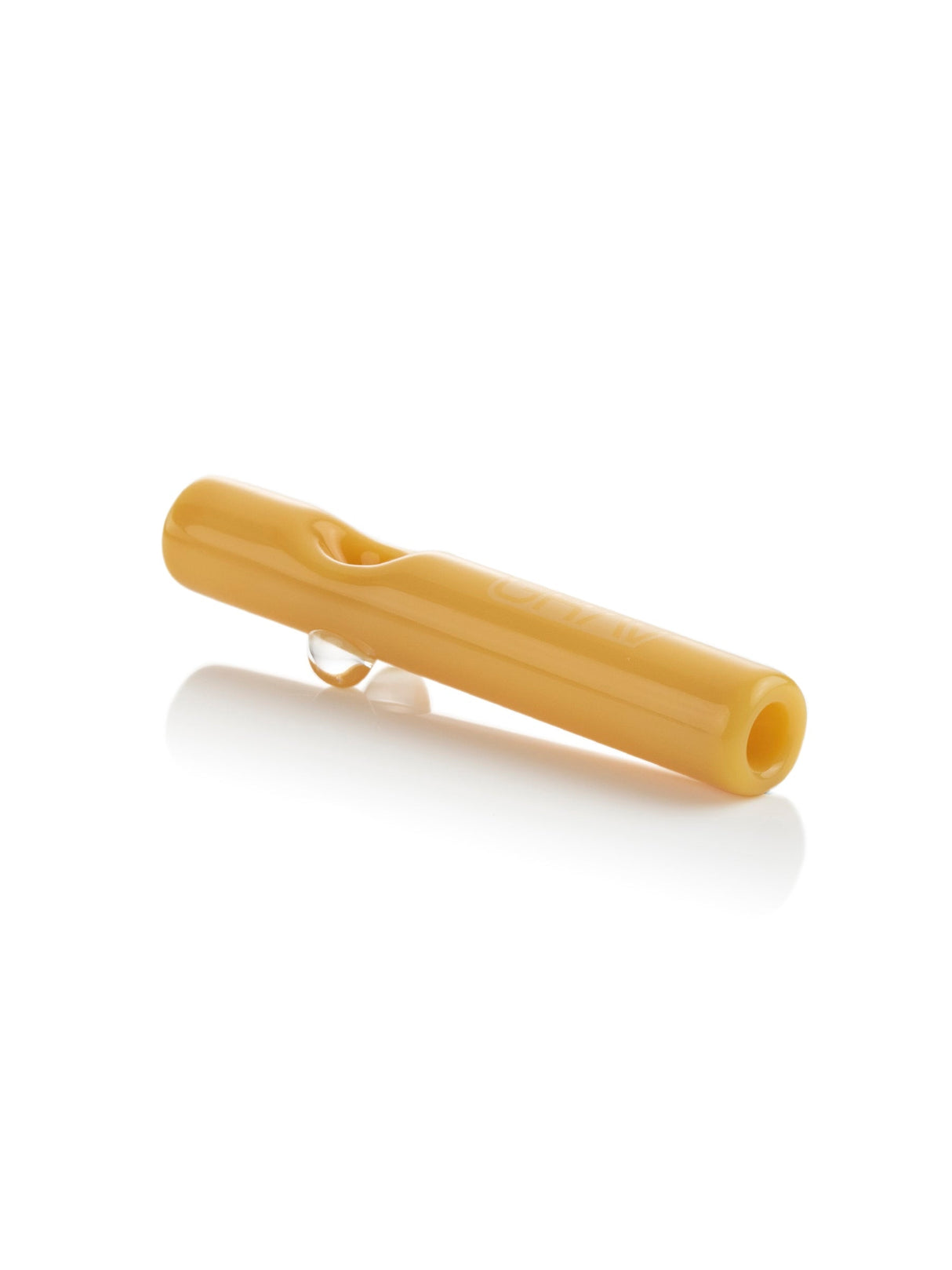 GRAV Mini Steamroller 5'' in Amber - Durable Borosilicate Glass Hand Pipe - Side View