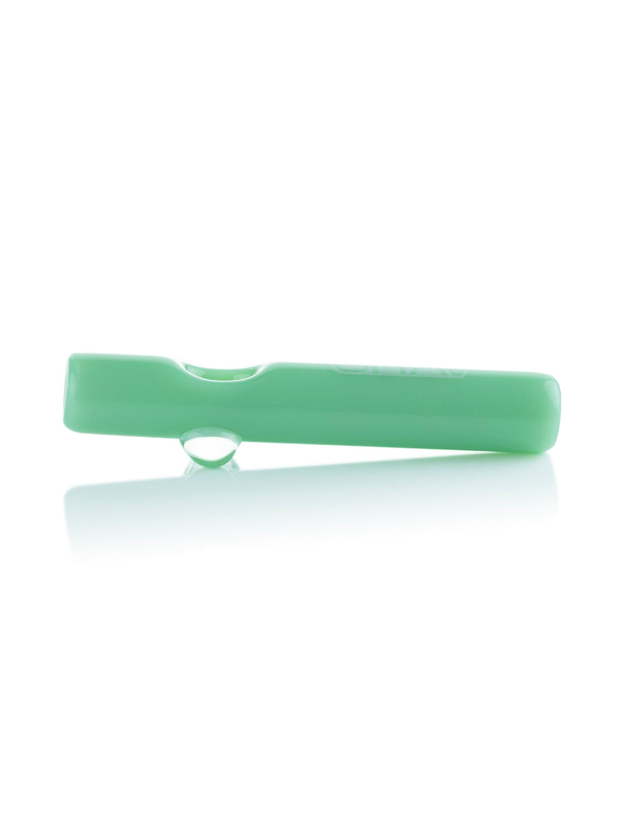 GRAV Mini Steamroller 5'' in Green - Sleek Borosilicate Glass Hand Pipe Side View