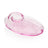 GRAV Pebble Spoon Hand Pipe in Pink - Compact Borosilicate Glass, Side View
