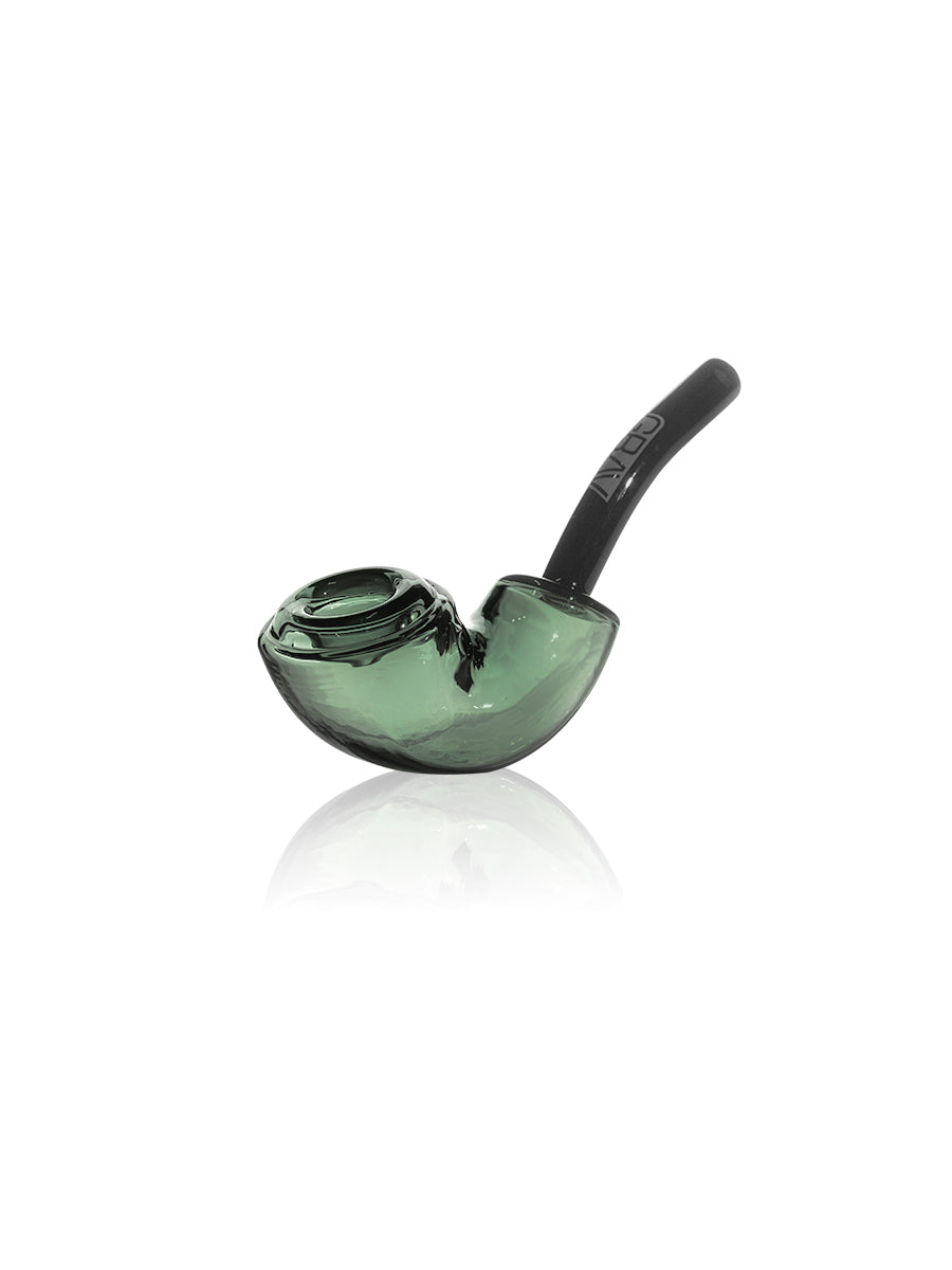 GRAV Rocker Sherlock Pipe in Assorted Colors, 6.5" Borosilicate Glass, Angled Side View