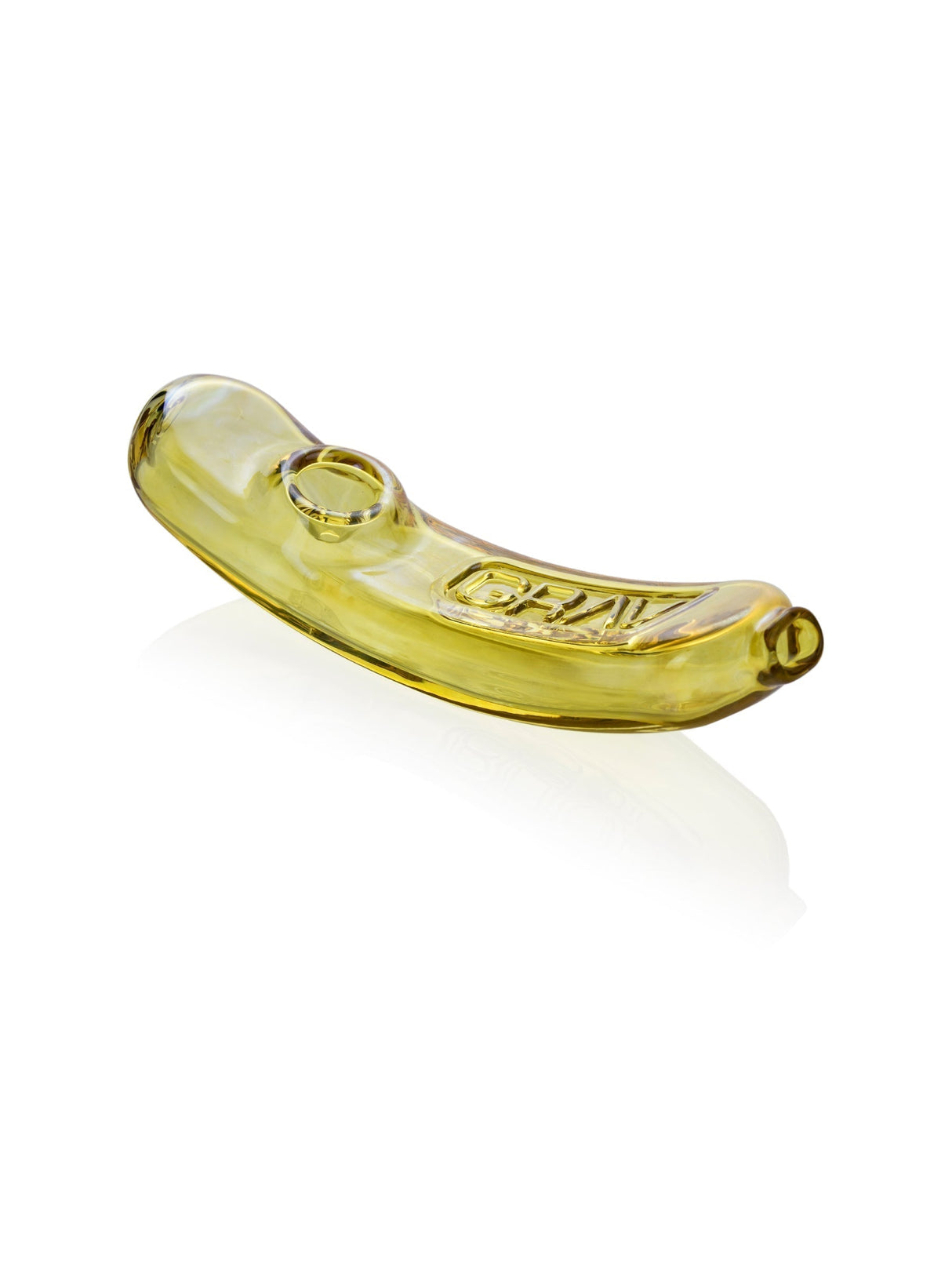 GRAV Rocker Steamroller in Amber - Compact Borosilicate Glass Hand Pipe with Ergonomic Design