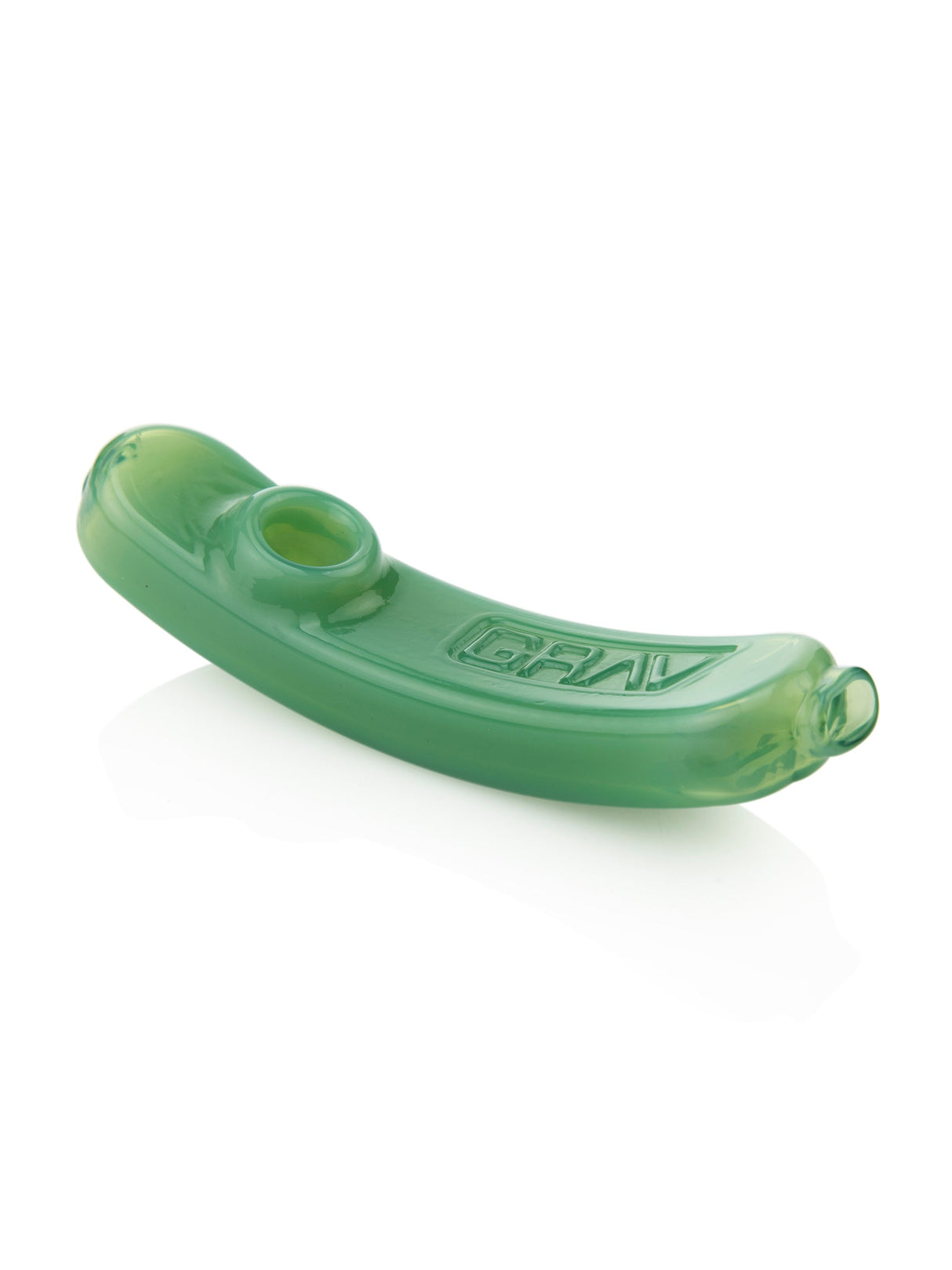 GRAV Rocker Steamroller in Mint - Compact Borosilicate Glass Hand Pipe, Side View