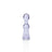 GRAV Small Bell Chillum in Lavender - Compact Borosilicate Glass Hand Pipe Front View