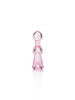 GRAV Small Bell Chillum in Pink - Front View on Seamless White Background
