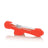 GRAV Steamroller with Scarlet Orange Silicone Skin, Side View, Compact Design for Dry Herbs