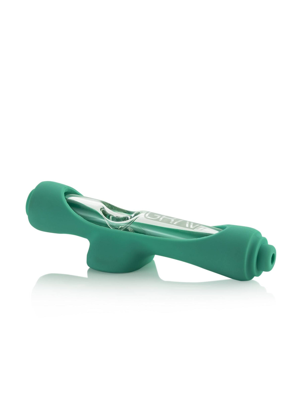 GRAV Steamroller with Teal Silicone Skin, Borosilicate Glass, Portable Design