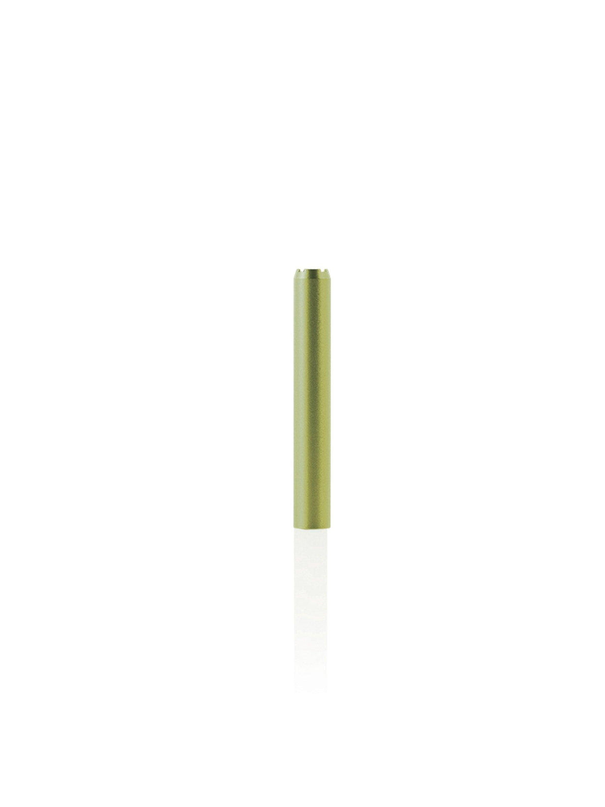 GRAV Dugout Taster in sleek green, front view on seamless white background
