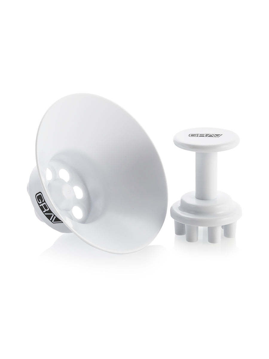 GRAV® FYO Glass Joints 7-Pack with Filling System, Front View on White Background