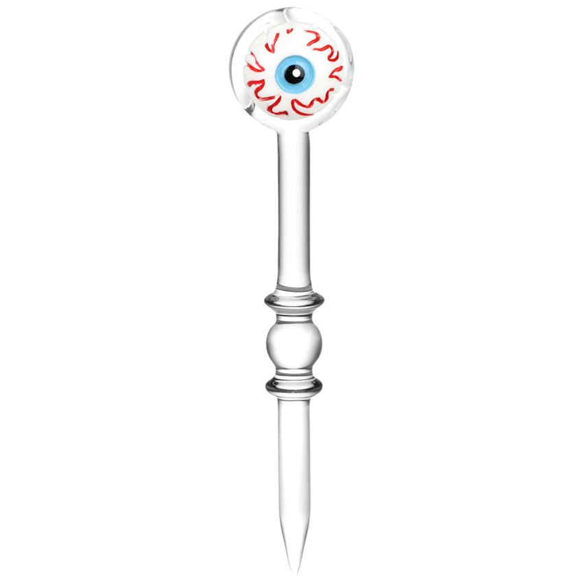 Halloween Assortment 2-in-1 Glass Dab Tool & Carb Cap | 5.5" | 30mm | 5 Pack