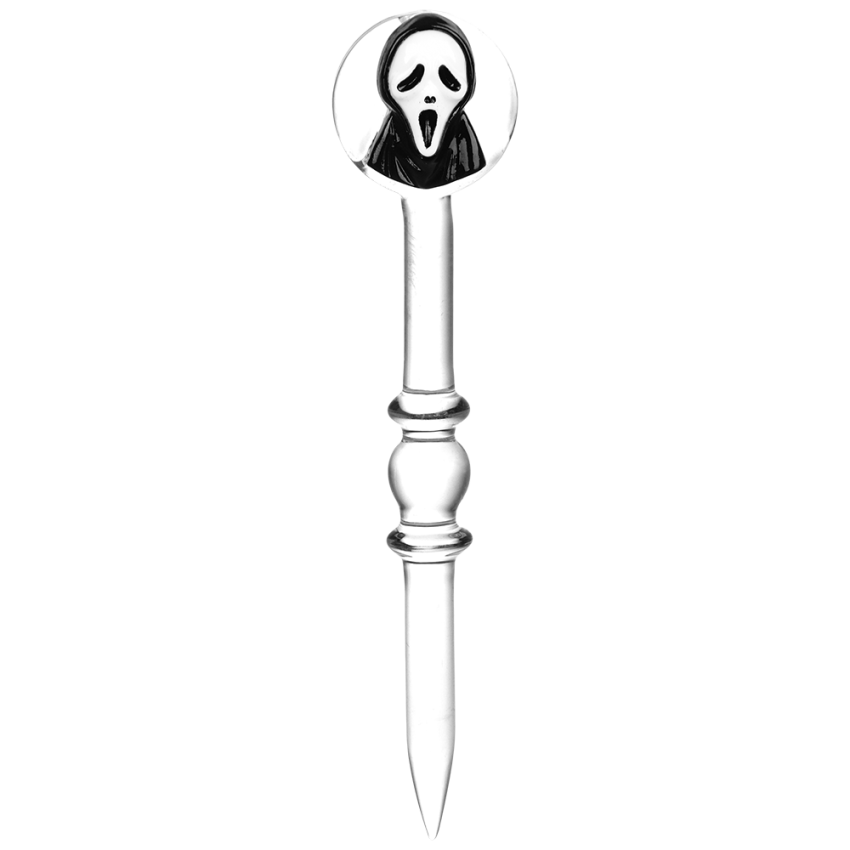 Halloween Assortment 2-in-1 Glass Dab Tool & Carb Cap | 5.5" | 30mm | 5 Pack