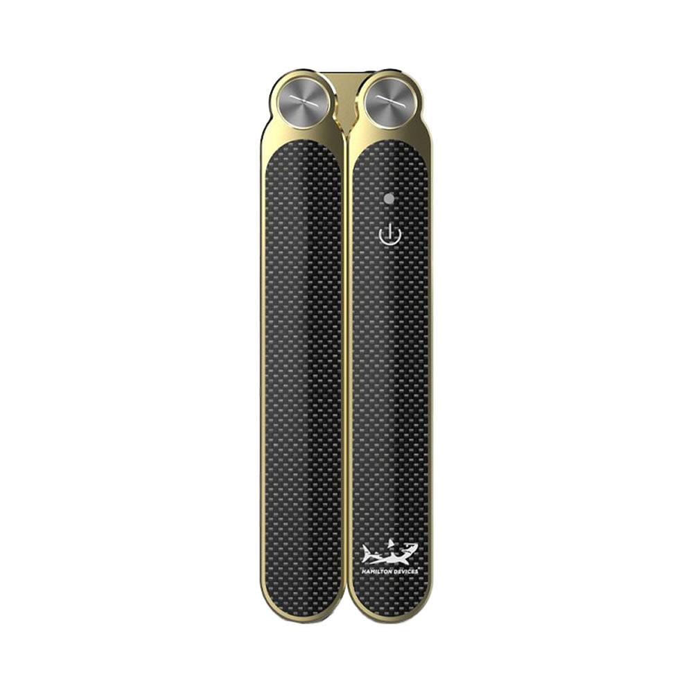 Hamilton Devices Butterfly 510 Vape in Gold with 430mAh Battery - Front View on White Background