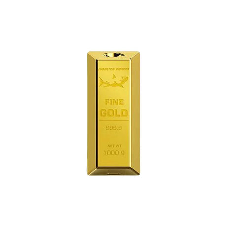 Hamilton Devices Gold Bar 510 Vape Battery, 480mAh capacity, zinc alloy, front view on white