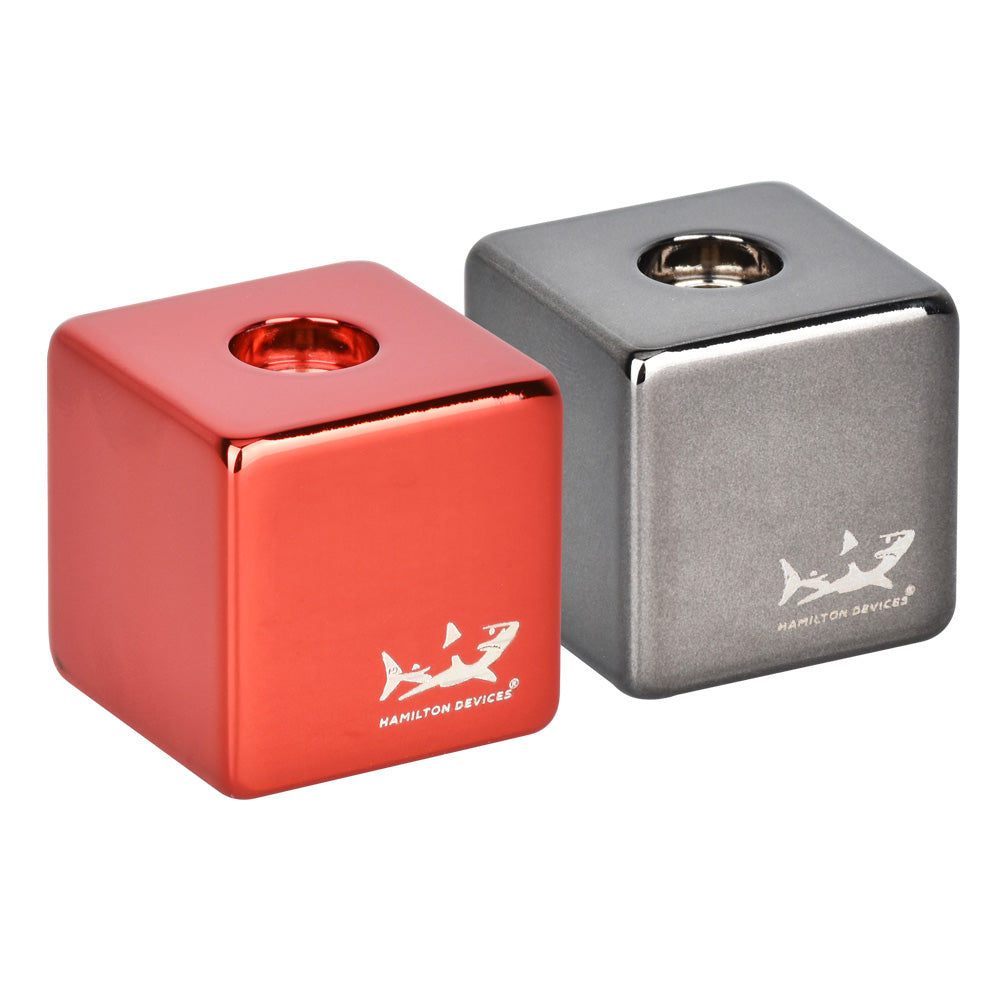 Hamilton Devices The Cube CCell Cartridge Vape in Black and Red, 560mAh Battery, Front View