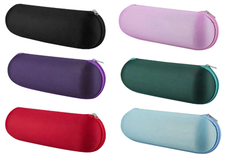 Assorted Hard Case Shell Pouches for Pipes & Vapes in Multiple Colors, Side View