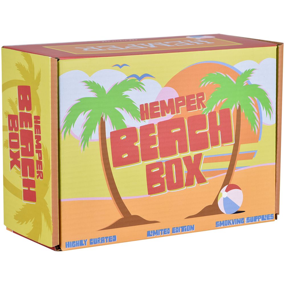Hemper Beach Box Palm Tree Water Pipe | 7" | 14mm F