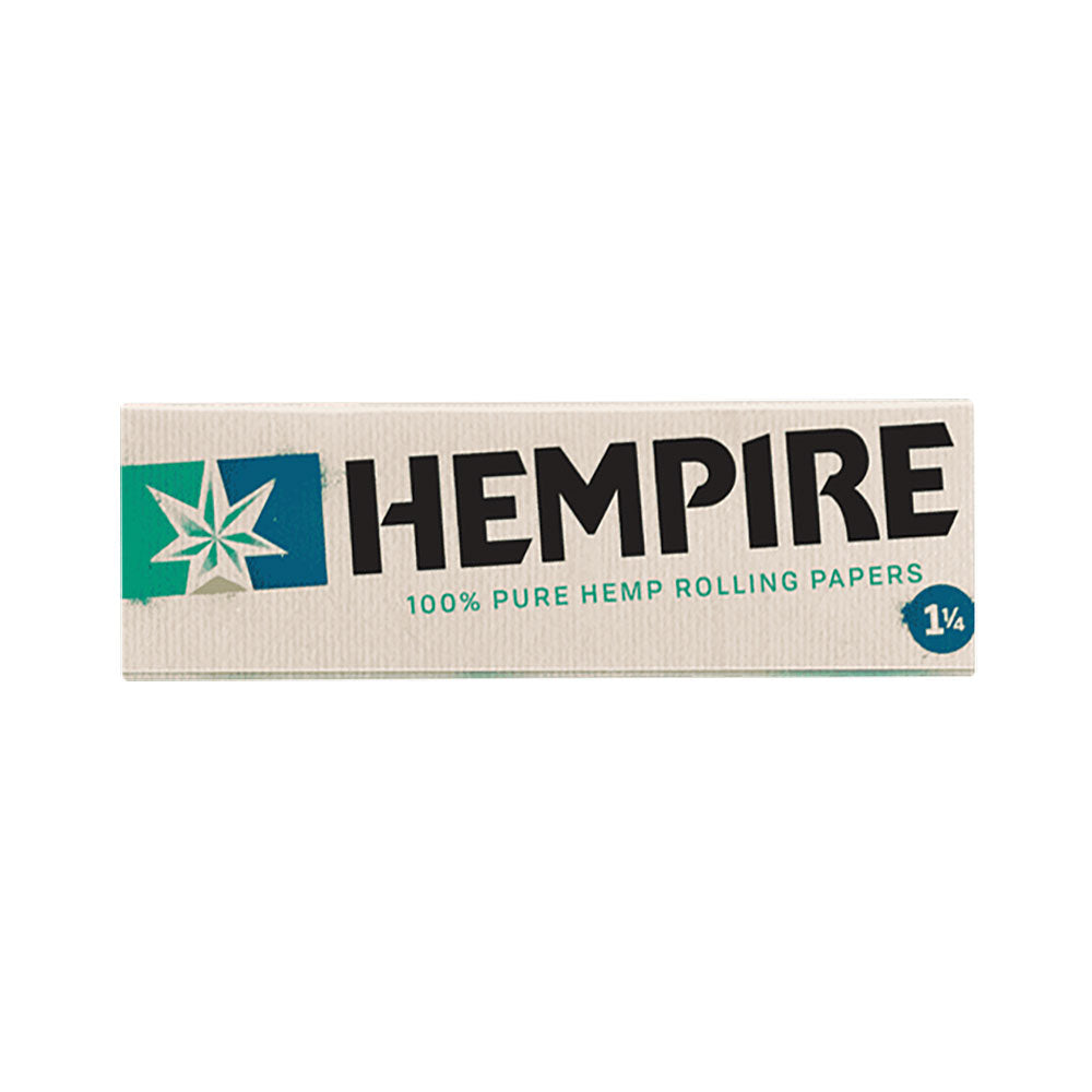 Hempire Hemp Rolling Papers pack, 100% pure hemp, standard size, front view on white background