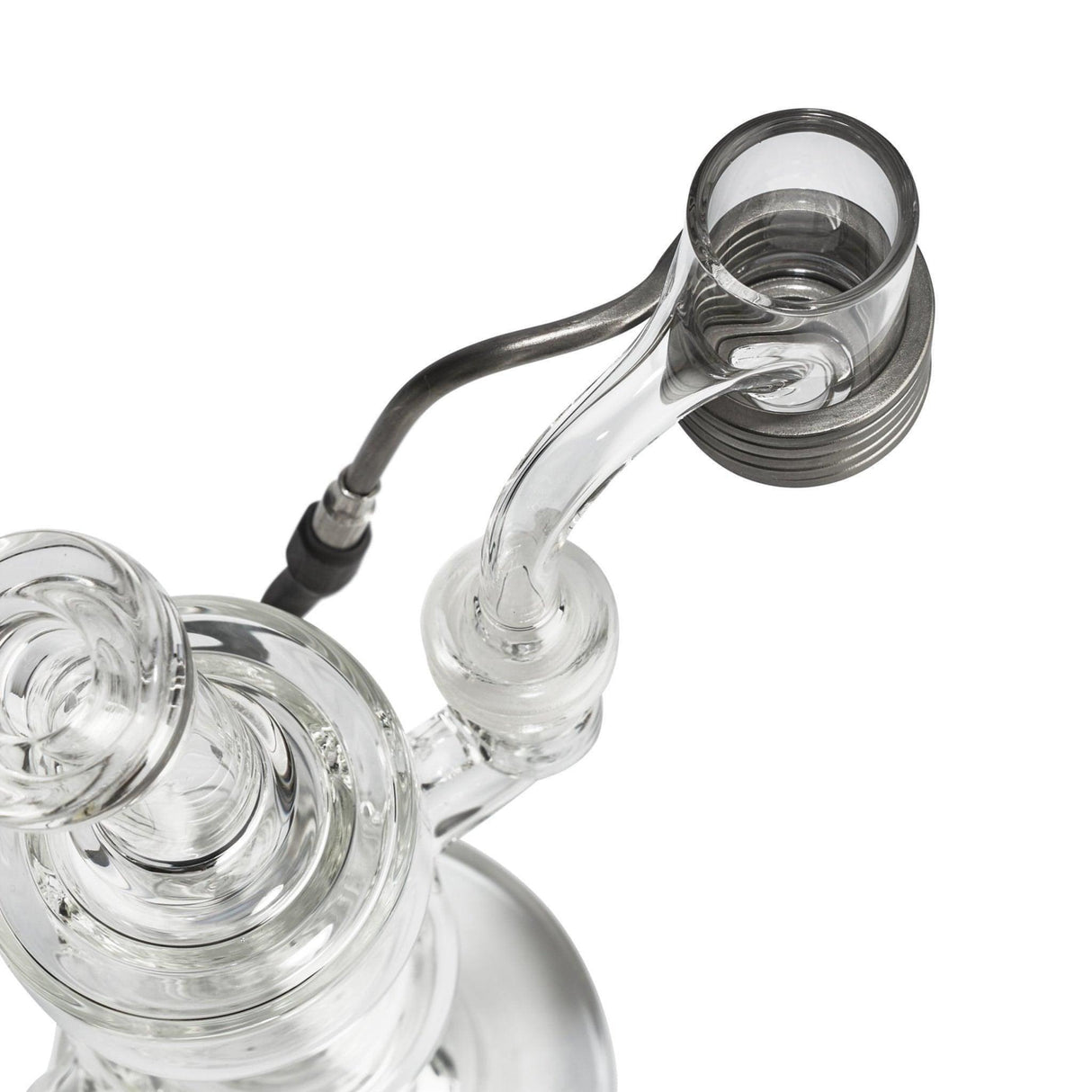 High Five 25mm Quartz E-Banger close-up, clear quartz glass, for precise dabbing