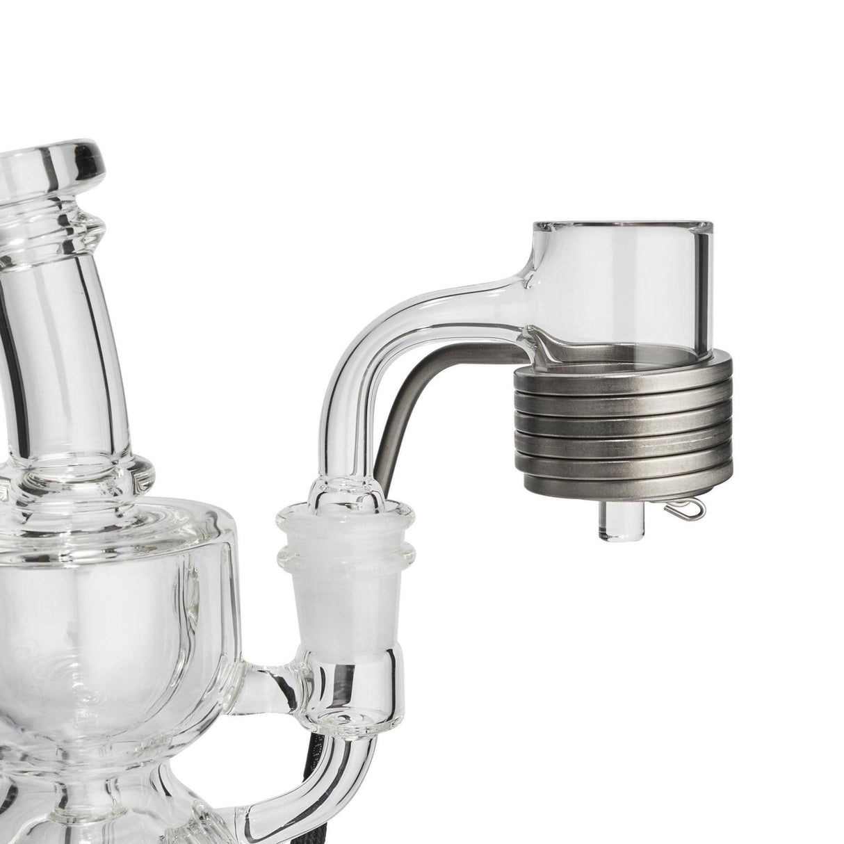 High Five 30mm Quartz E-Banger for Dab Rigs, Clear View on Glass Joint