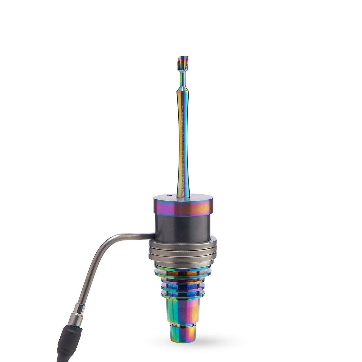 High Five Chromatic Multi Tip Carb Cap for Dab Rigs, Titanium Build, Side View